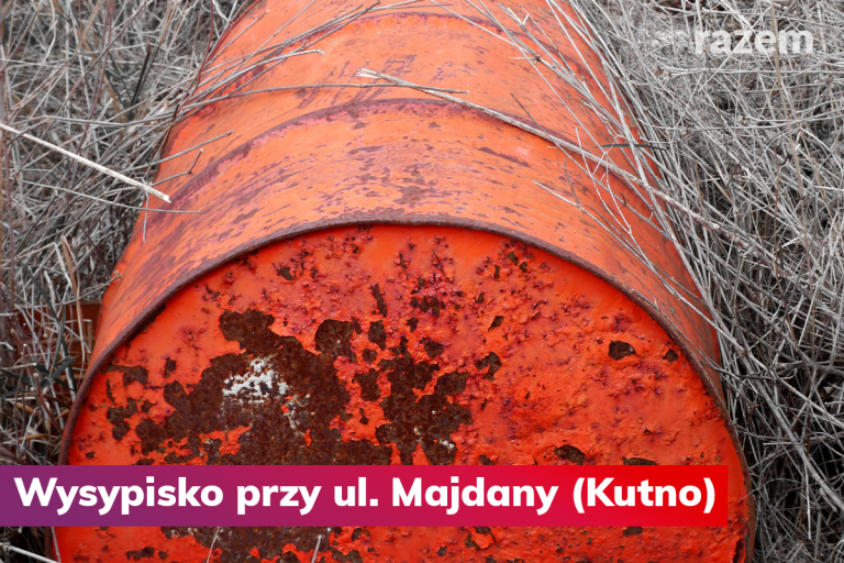 Wysypisko przy ul.&nbsp;Majdany w&nbsp;Kutnie – interwencja