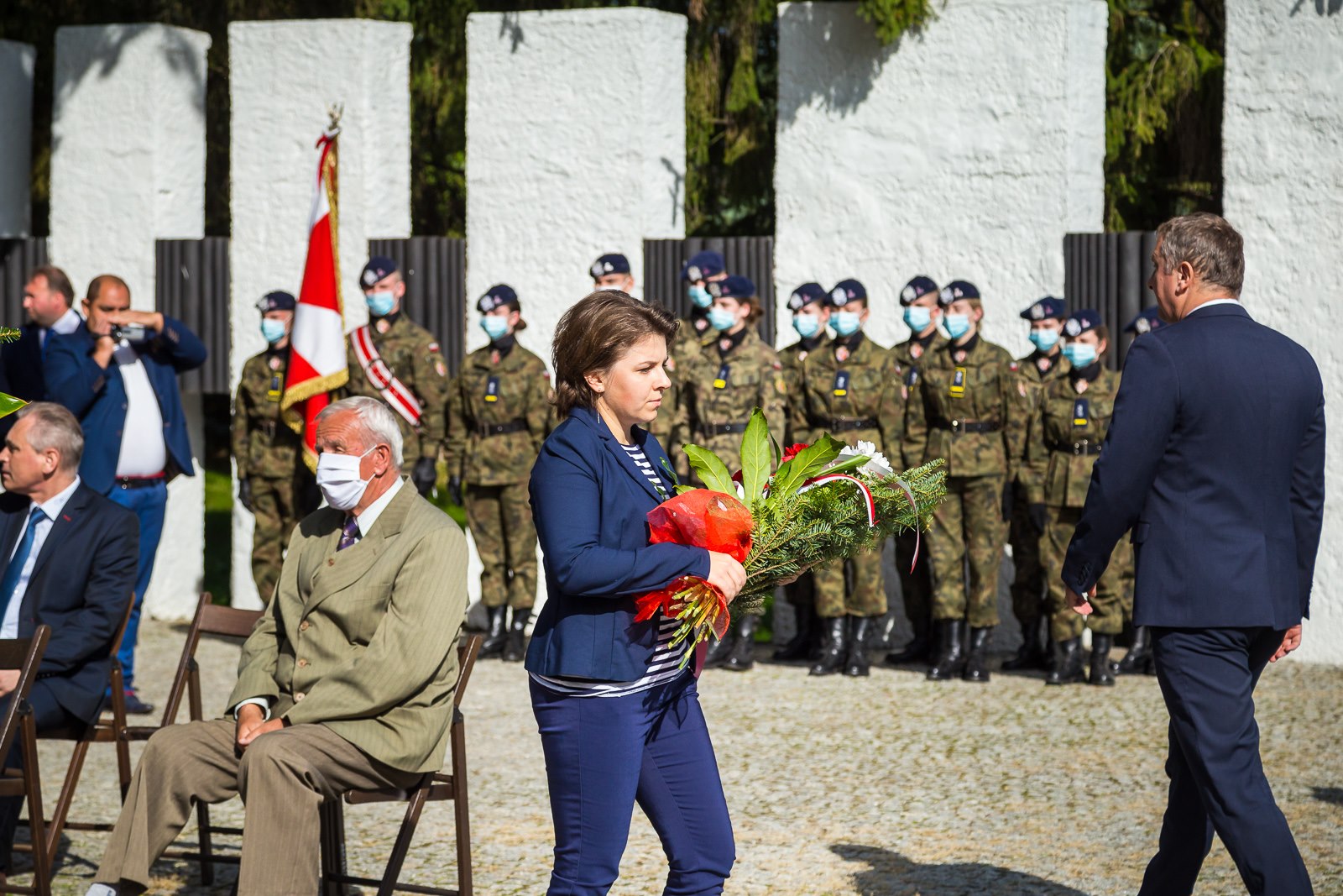 obchody 81. rocznicy bitwy nad Bzurą - Kutno - złożenie kwiatów