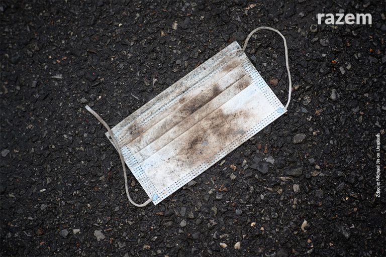 Rząd i&nbsp;problem zużytych maseczek