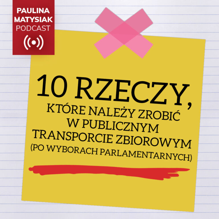 TRANSPORT: 10 rzeczy, które należy zrobić w publicznym transporcie zbiorowym (po wyborach parlamentarnych)