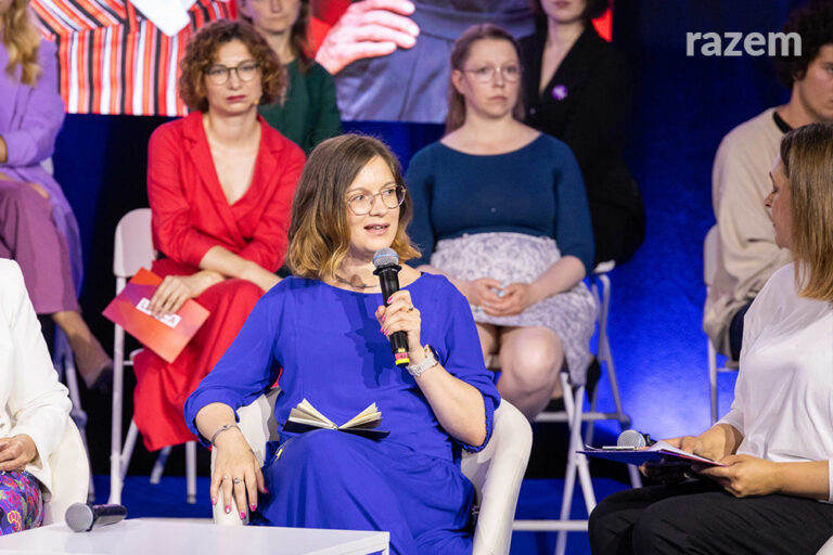 Posłanka Matysiak na&nbsp;konwencji Lewicy „Bezpieczna Pol(s)ka”