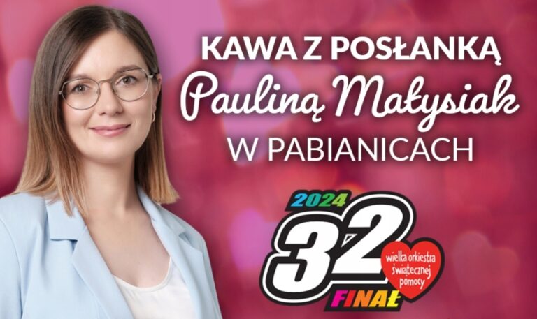 Paulina Matysiak zaprasza na&nbsp;wspólną kawę w&nbsp;Pabianicach!