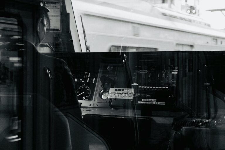 interior of train cab